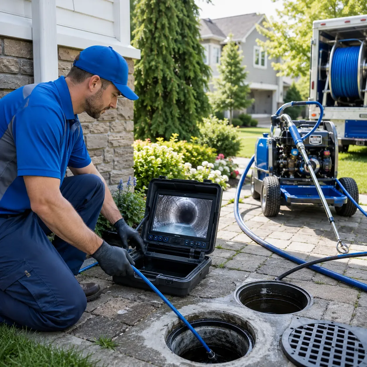Outdoor drain cleaning professionals serving Violet, LA