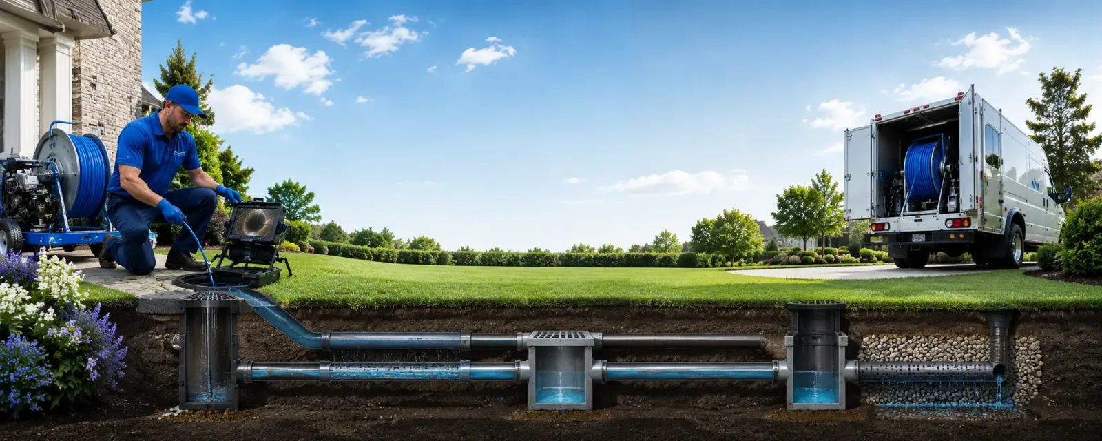 Outdoor drain cleaning information for Violet, LA